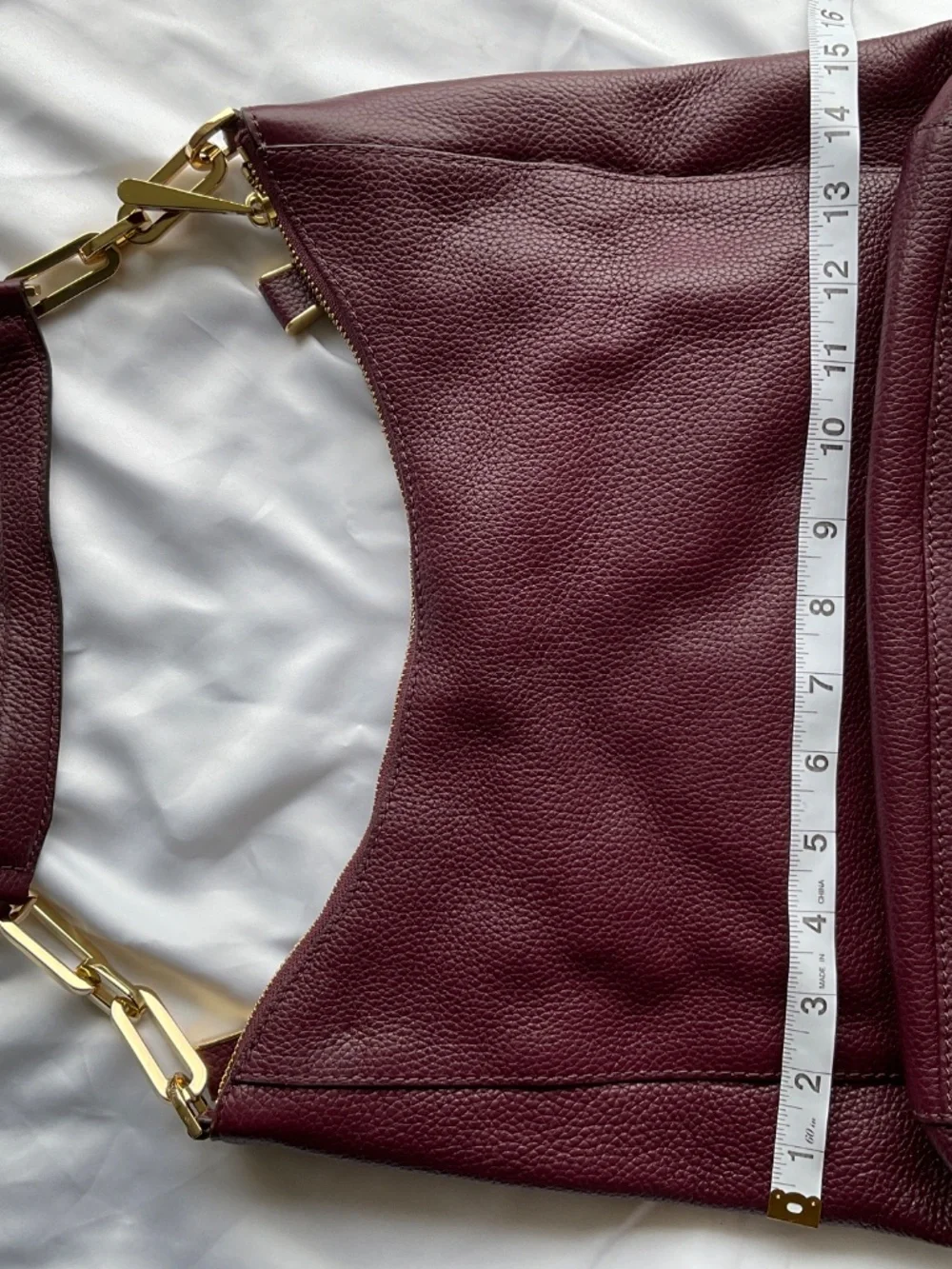 Michael Kors Matilda Plum Hobo Bag with Gold Accents